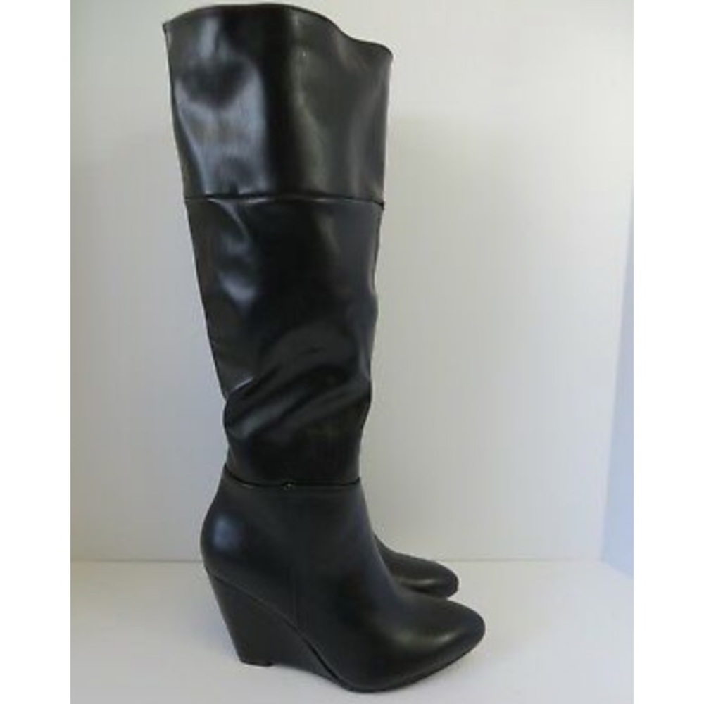 Sociology Women'S Wedge Boots Black - Picture 6 of 8